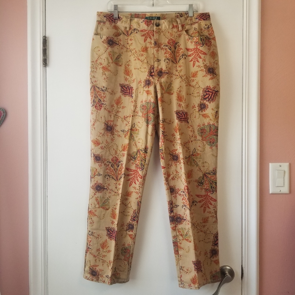 Ralph Lauren Multicolor Floral Pants